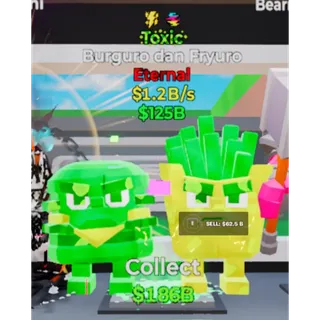Fortnite Steal The Brainrot Toxic Burguro dan Fryuro 2 traits 1.2B/s