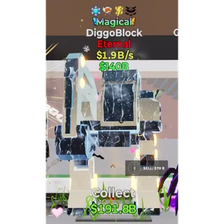 Fortnite Steal The Brainrot Magical DiggoBlock 4 traits 1.9B/s