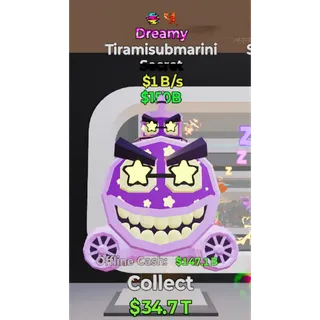 Fortnite Steal The Brainrot Dreamy Tiramisubmarini 2 traits 1B/s