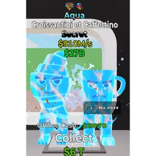 Fortnite Steal The Brainrot Aqua Croissantini et Caffettino 2 traits 