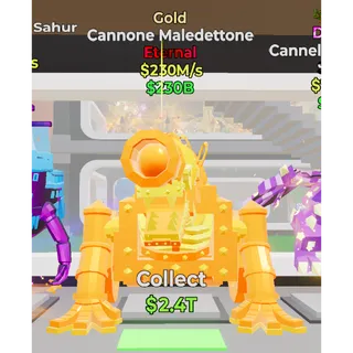 Fortnite Steal The Brainrot Gold Cannone Maledettone