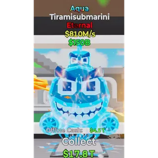 Fortnite Steal The Brainrot Aqua Tiramisubmarini