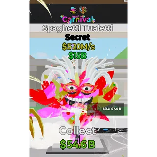 Fortnite Steal The Brainrot Carnival Spaghetti Tualetti 2 traits