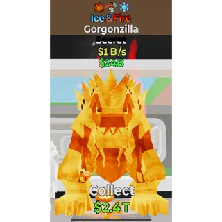 Fortnite Steal The Brainrot Ice & Fire Gorgonzilla 3 traits 1B/s 