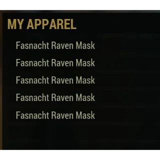 x5 Raven Mask