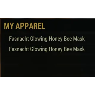 x2 Glowing Honey Bee Mask