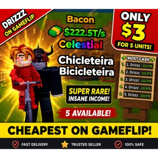 Kick a Lucky Block - 5x Bacon Chicleteira Bicicleteira Bundle
