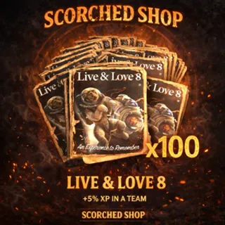 LIVE & LOVE 8 x100