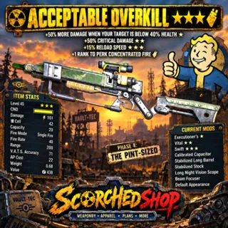 ACCEPTABLE OVERKILL