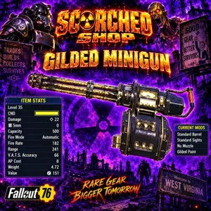 UNROLLED GILDED MINIGUN