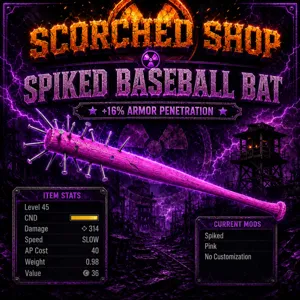 SPIKED BASEBALL BAT