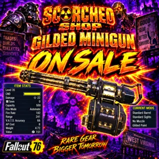 UNROLLED GILDED MINIGUN