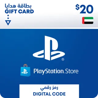 PlayStation Network Card 20 USD (UAE) PSN Key UNITED ARAB EMIRATES