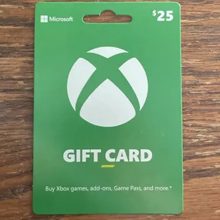 $25.00 Xbox Gift Card