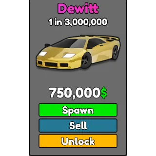 Cars RNG - Dewitt