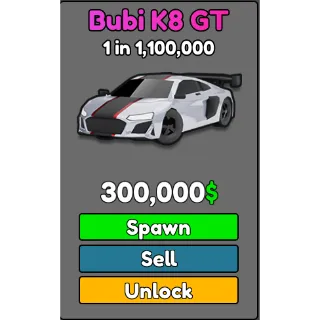  Cars RNG - Bubi K8 GT