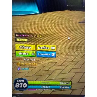 Solo hunter level 810 account