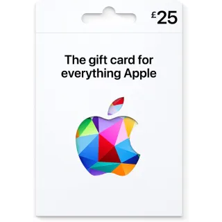 £25.00 iTunes UK GBP appstore and hardware, everything apple, Gift card wallet voucher digital code