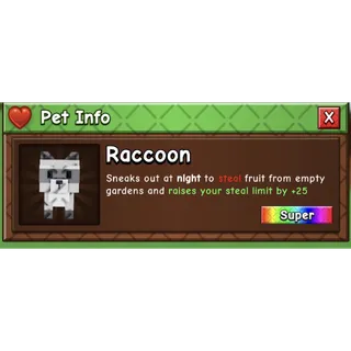 Raccoon [GAG2]