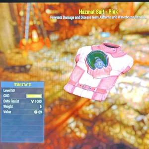 Pink hazmat suit lvl50