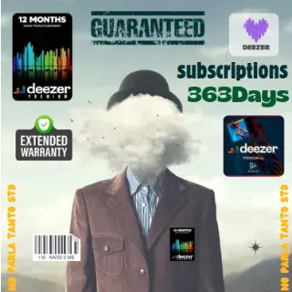 Deezer Premium 365 Days - Unlimited Music, No Ads & Offline Access! Instant credentials