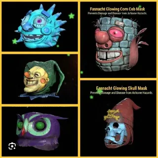 All 5 NEW Glowing Masks