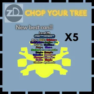 Dec Cans X5 - Chop Your Tree