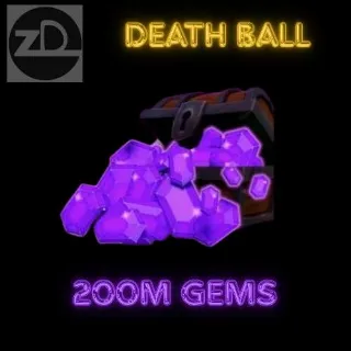 200M Gems ( Covered Tax) - Death Ball