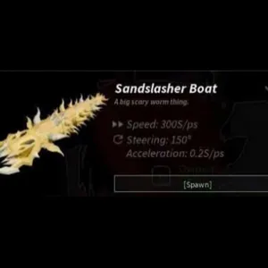 Sandslasher Boat Fisch