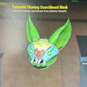Glowing Scorchbeast mask