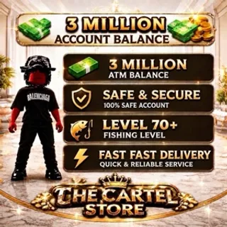 Blockspin 3M Cash Account + 70 Fish 🎣 