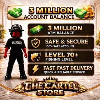 Blockspin 3M Cash Account + 70 Fish 🎣 
