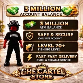 Blockspin 3M Cash Account + 70 Fish 🎣 