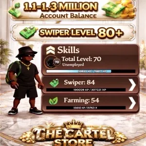 Blockspin Cash Account 1.1-1.3m /Level 80+ Swiper