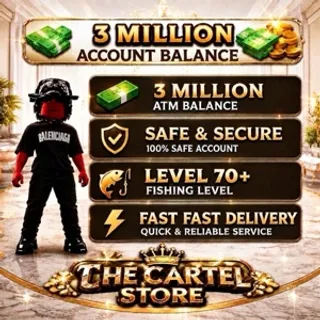 Blockspin 3M Cash Account + 70 Fish 🎣 