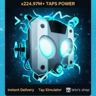 Overcharged Robot | x224.97M+ Tap Power | Random Mutation | Tap Simulator | Roblox | Instant Delivery | Leto's Shop