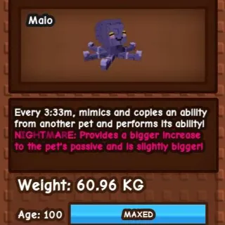 NIGHTMARE HUGE MIMIC 60+
