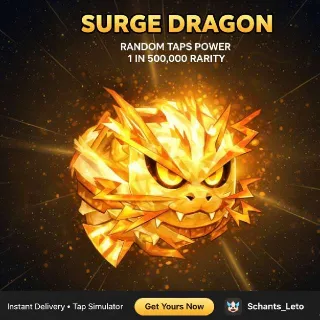 Surge Dragon | x70.35M+ Taps | Tap Simulator | Roblox | Instant Delivery | Leto's Shop