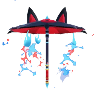 Midnight Kitsune Parasol