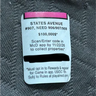 STATES AVENUE CODE