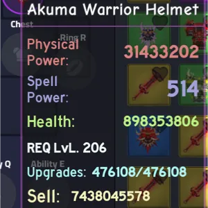 DQ-purple akuma war helm