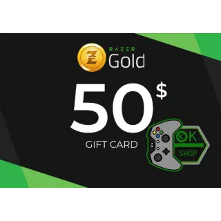 $50 Razer Gold Gift Card