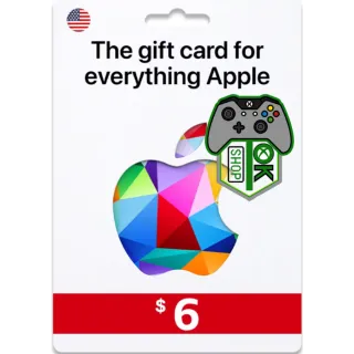 $6.00 USD Apple