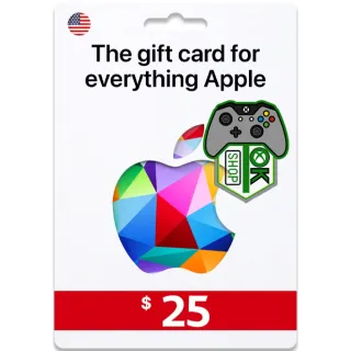 $25.00 USD Apple