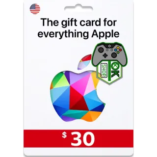 $30.00 USD Apple