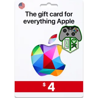 $4.00 USD Apple