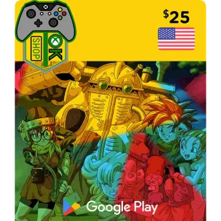 $25.00 USD Google Play