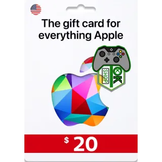 $20.00 USD Apple