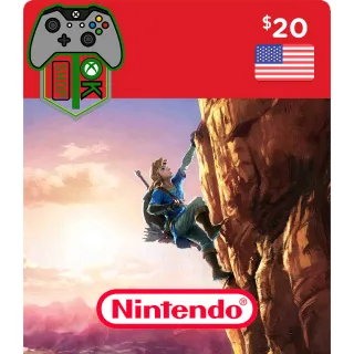 Nintendo $20 Gift Card - US Store