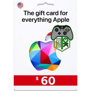 $60.00 USD Apple